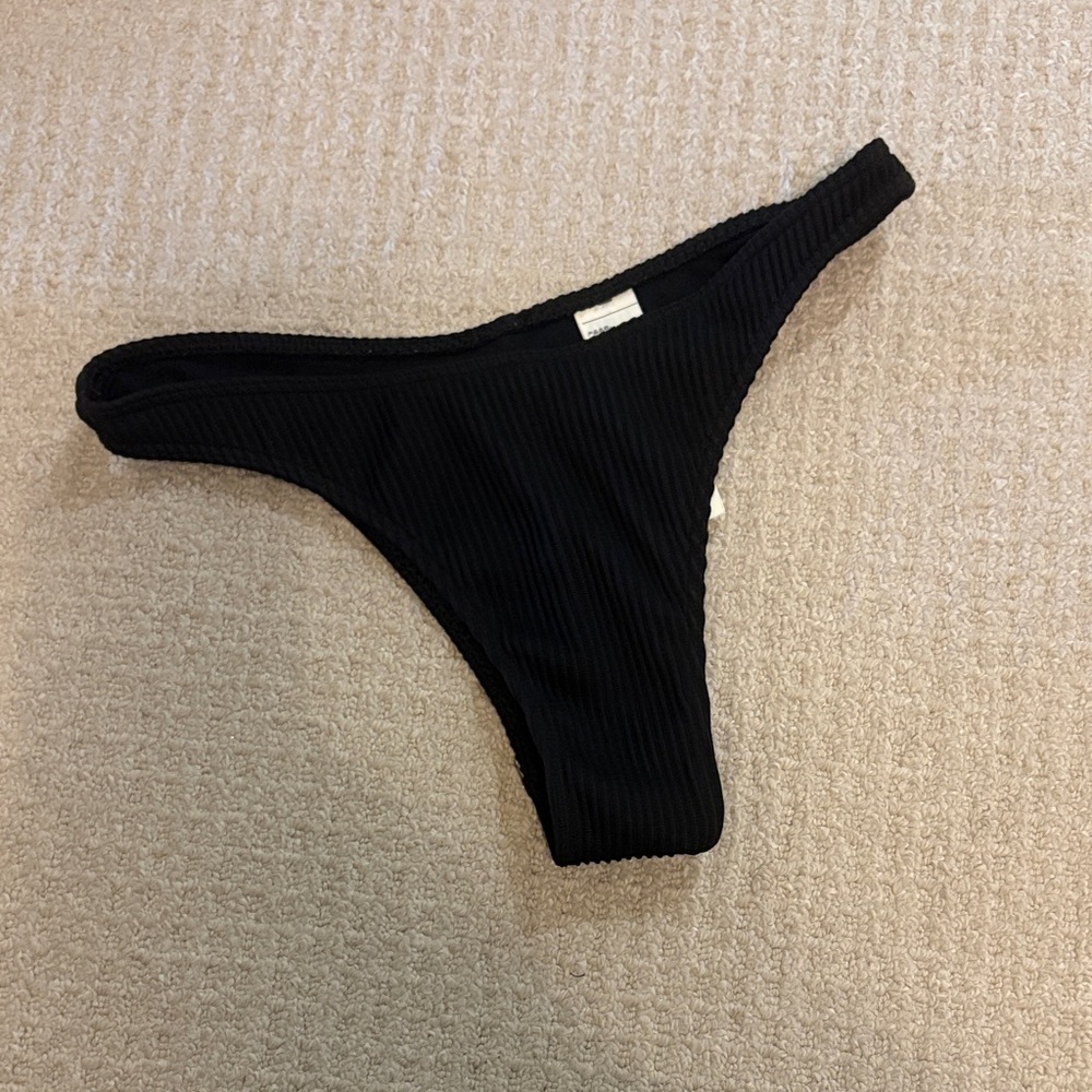 Women’s Black Ribbed Bottoms